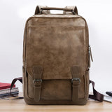 Luxury Leather School Backpack
