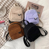 Mini Corduroy Backpack