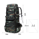 70L Adult Waterproof Climbing Outdoor Backpack