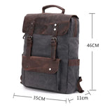 Waterproof Canvas Vintage Backpack