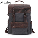 Waterproof Canvas Vintage Backpack