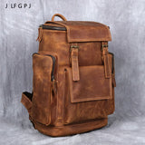 Retro Leather Backpack