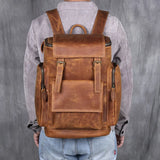 Retro Leather Backpack