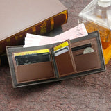 Leather Wallet with Coin Bag